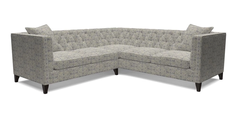 Haresfield Corner Sofa in Two Tone Plain Biscuit