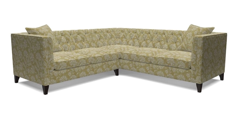 Haresfield Corner Sofa in Two Tone Plain Biscuit