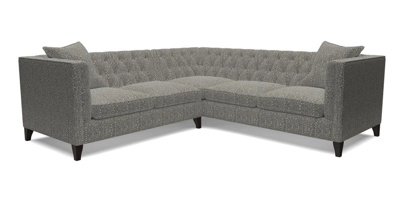 Haresfield Corner Sofa in Two Tone Plain Biscuit