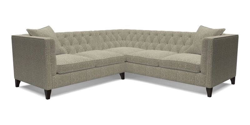Haresfield Corner Sofa in Two Tone Plain Biscuit