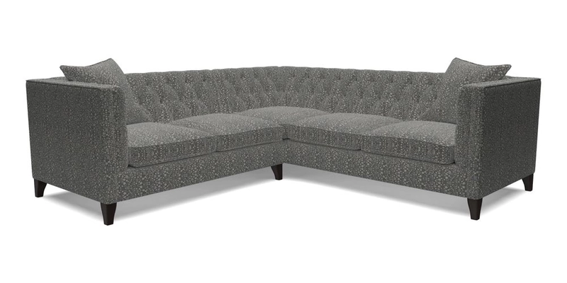 Haresfield Corner Sofa in Two Tone Plain Biscuit