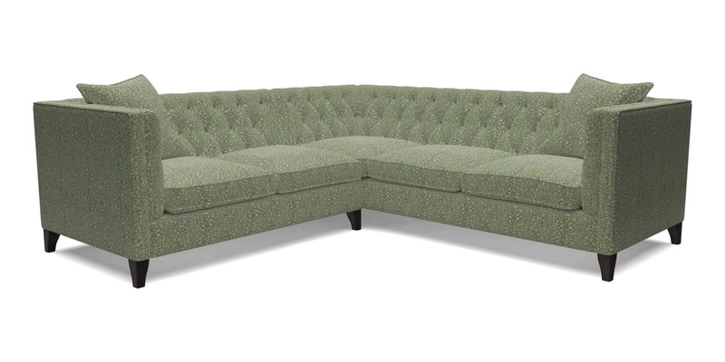 Haresfield Corner Sofa in Two Tone Plain Biscuit