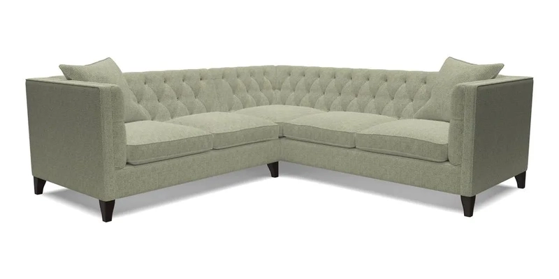 Haresfield Corner Sofa in Two Tone Plain Biscuit