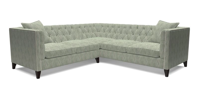 Haresfield Corner Sofa in Two Tone Plain Biscuit