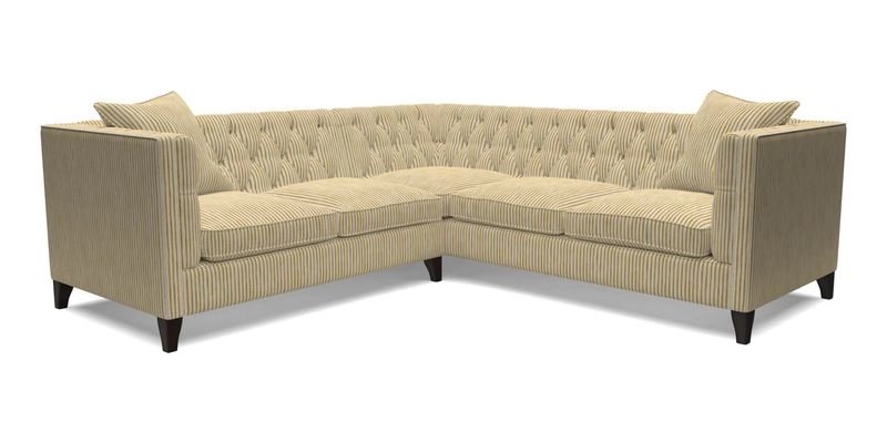 Haresfield Corner Sofa in Two Tone Plain Biscuit
