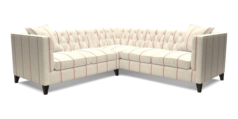 Haresfield Corner Sofa in Two Tone Plain Biscuit