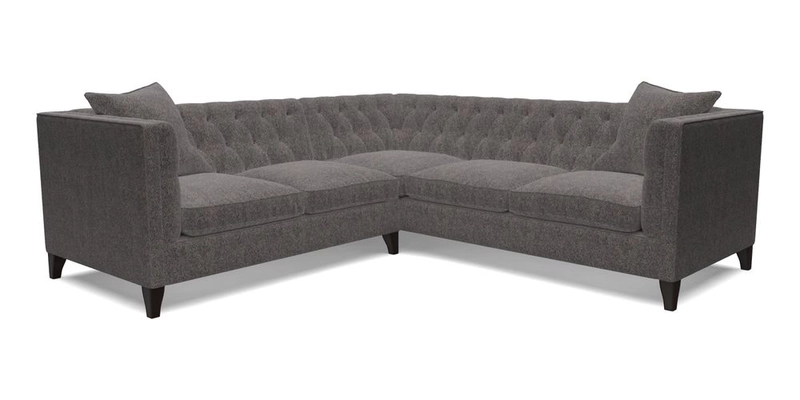Haresfield Corner Sofa in Two Tone Plain Biscuit