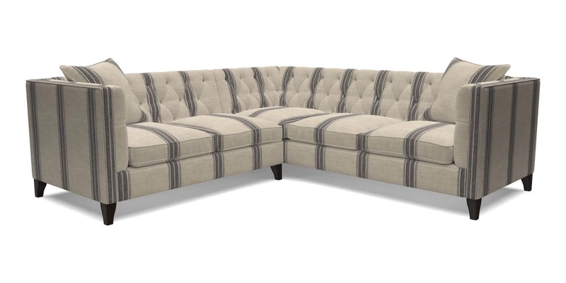 Haresfield Corner Sofa in Two Tone Plain Biscuit