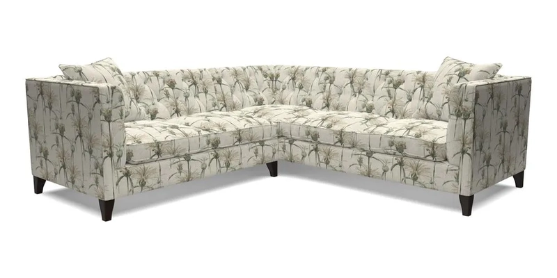 Haresfield Corner Sofa in Two Tone Plain Biscuit