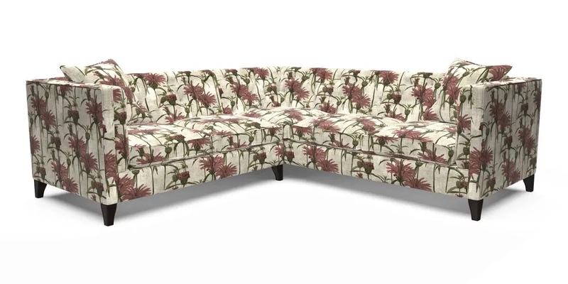 Haresfield Corner Sofa in Two Tone Plain Biscuit