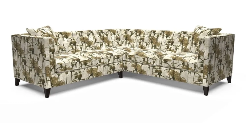 Haresfield Corner Sofa in Two Tone Plain Biscuit