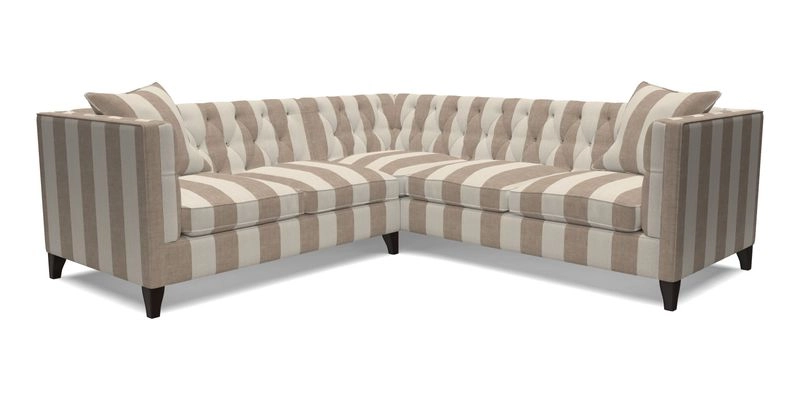 Haresfield Corner Sofa in Two Tone Plain Biscuit
