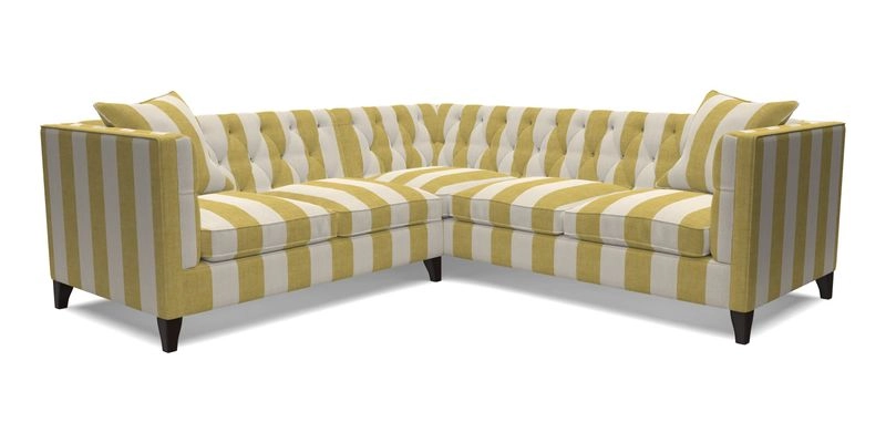 Haresfield Corner Sofa in Two Tone Plain Biscuit