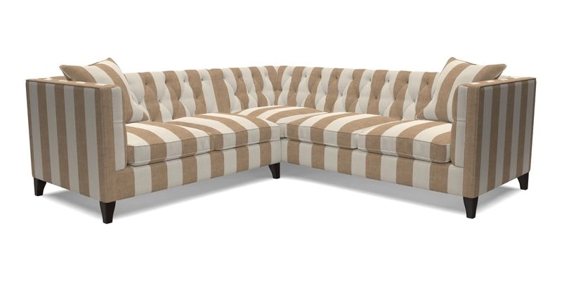 Haresfield Corner Sofa in Two Tone Plain Biscuit