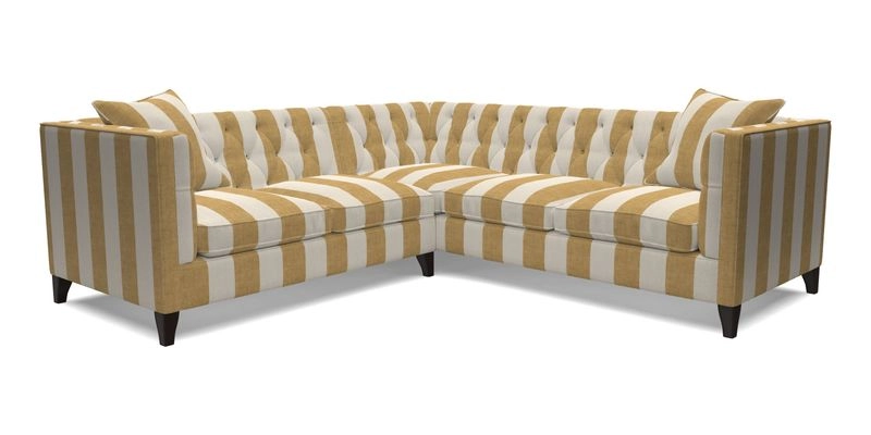 Haresfield Corner Sofa in Two Tone Plain Biscuit