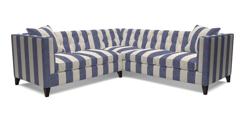 Haresfield Corner Sofa in Two Tone Plain Biscuit