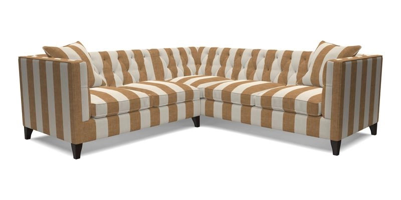 Haresfield Corner Sofa in Two Tone Plain Biscuit