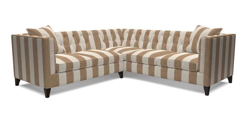 Haresfield Corner Sofa in Two Tone Plain Biscuit