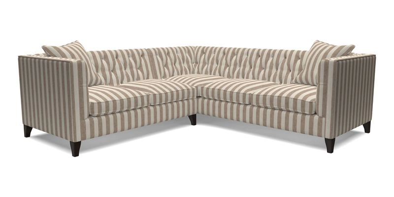 Haresfield Corner Sofa in Two Tone Plain Biscuit