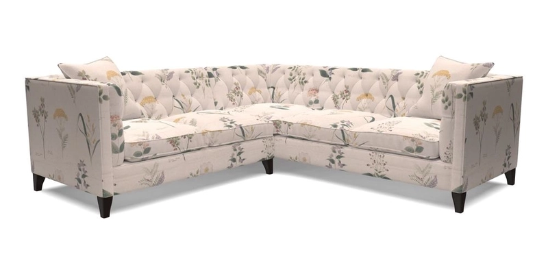 Haresfield Corner Sofa in Two Tone Plain Biscuit