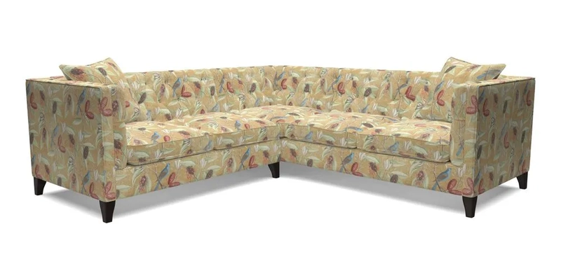 Haresfield Corner Sofa in Two Tone Plain Biscuit