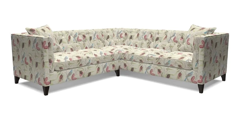 Haresfield Corner Sofa in Two Tone Plain Biscuit