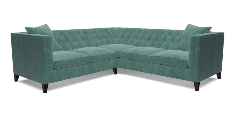 Haresfield Corner Sofa in Two Tone Plain Biscuit