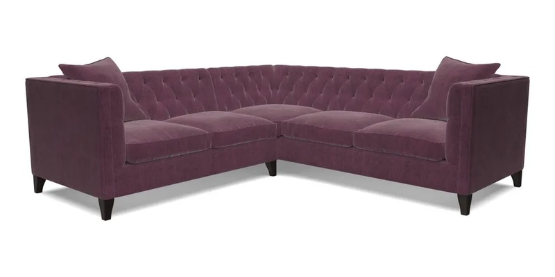 Haresfield Corner Sofa in Two Tone Plain Biscuit