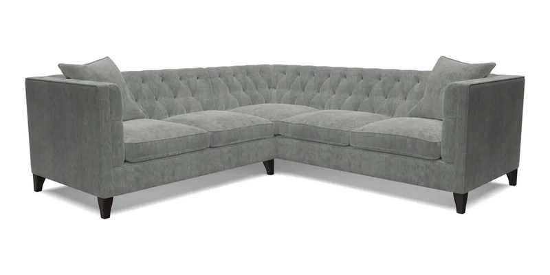 Haresfield Corner Sofa in Two Tone Plain Biscuit