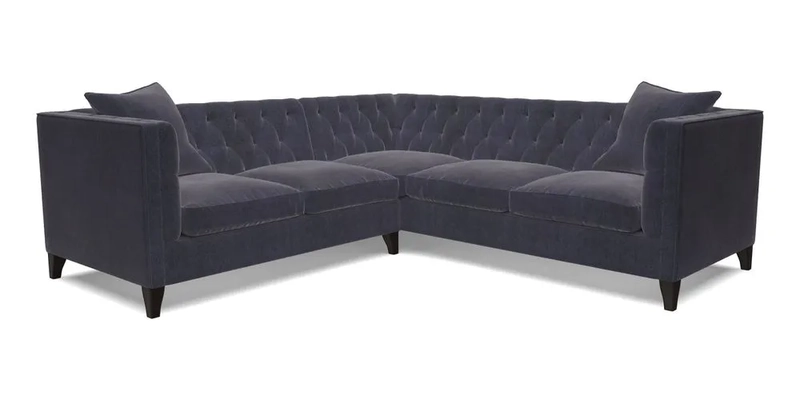 Haresfield Corner Sofa in Two Tone Plain Biscuit