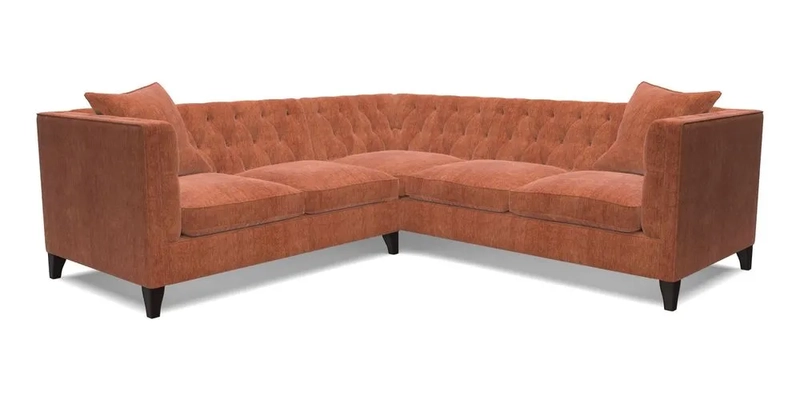 Haresfield Corner Sofa in Two Tone Plain Biscuit