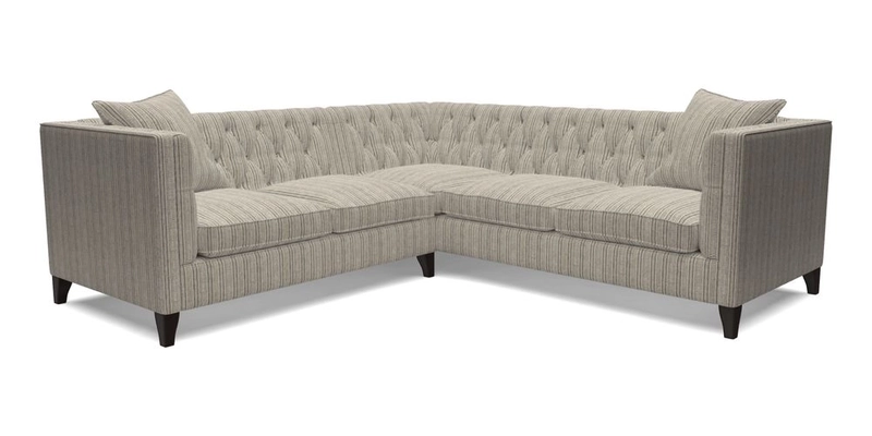 Haresfield Corner Sofa in Two Tone Plain Biscuit