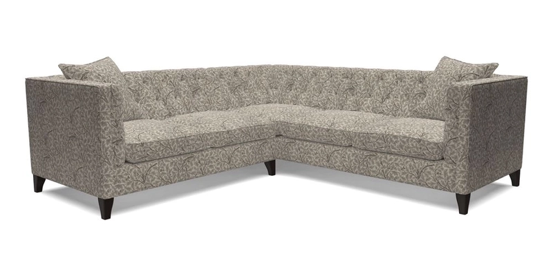 Haresfield Corner Sofa in Two Tone Plain Biscuit