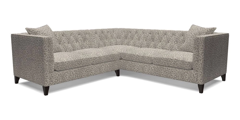 Haresfield Corner Sofa in Two Tone Plain Biscuit