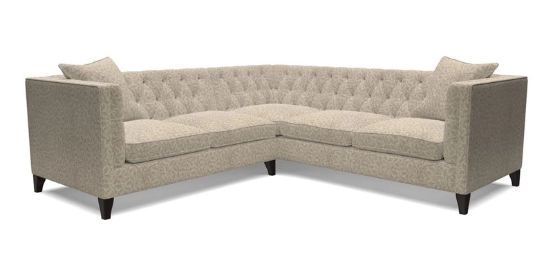 Haresfield Corner Sofa in Two Tone Plain Biscuit