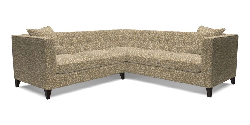 Haresfield Corner Sofa in Two Tone Plain Biscuit