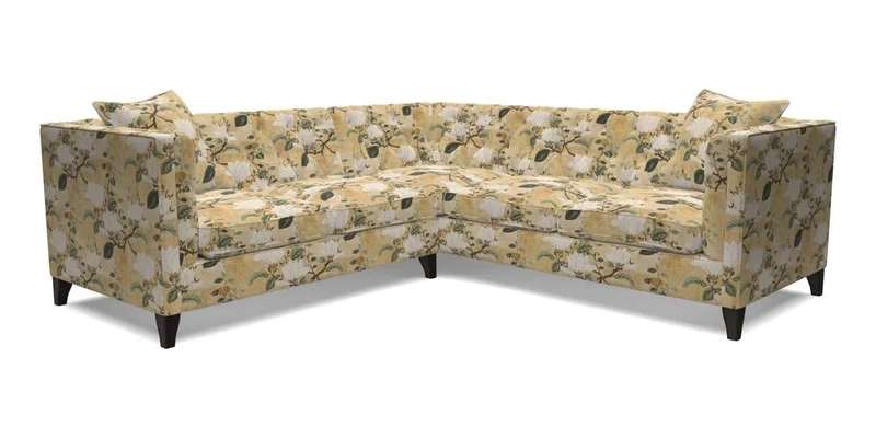 Haresfield Corner Sofa in Two Tone Plain Biscuit