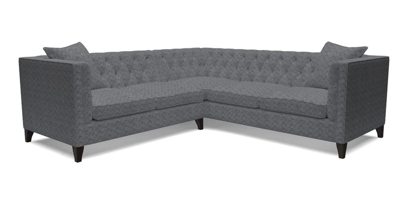 Haresfield Corner Sofa in Two Tone Plain Biscuit