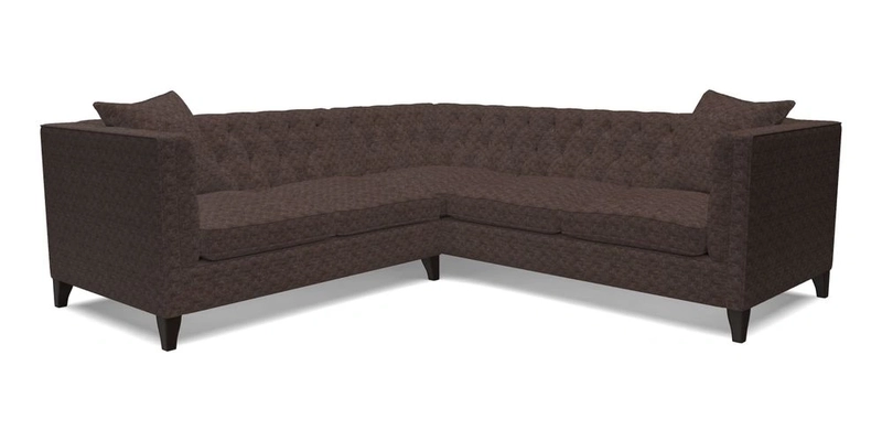 Haresfield Corner Sofa in Two Tone Plain Biscuit