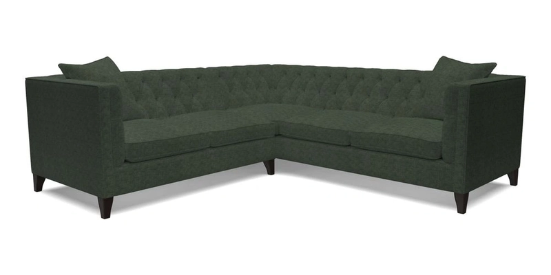 Haresfield Corner Sofa in Two Tone Plain Biscuit