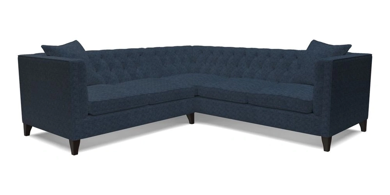 Haresfield Corner Sofa in Two Tone Plain Biscuit
