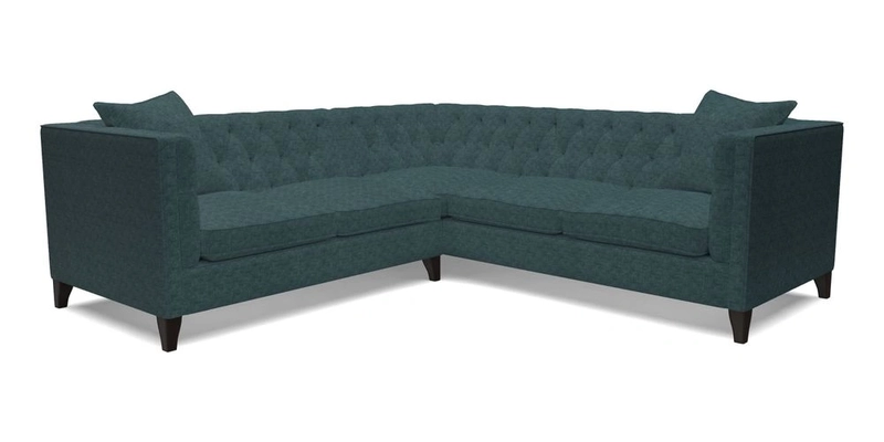 Haresfield Corner Sofa in Two Tone Plain Biscuit