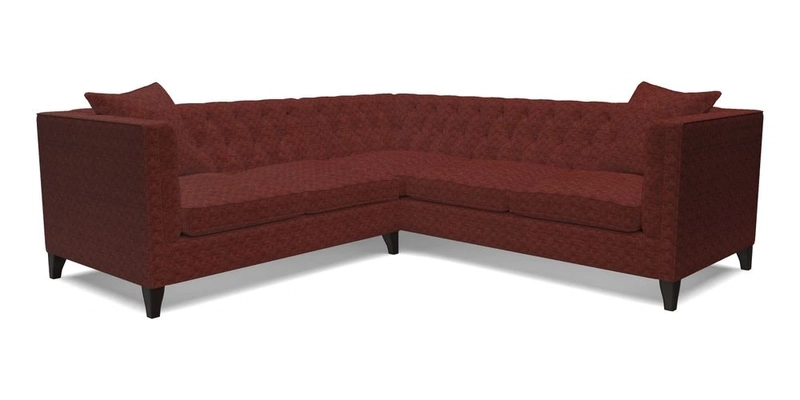 Haresfield Corner Sofa in Two Tone Plain Biscuit