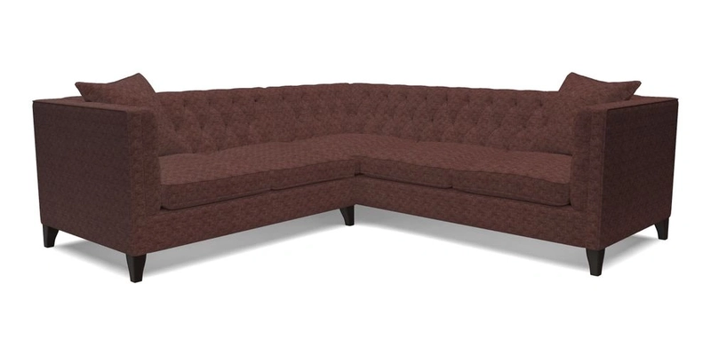Haresfield Corner Sofa in Two Tone Plain Biscuit