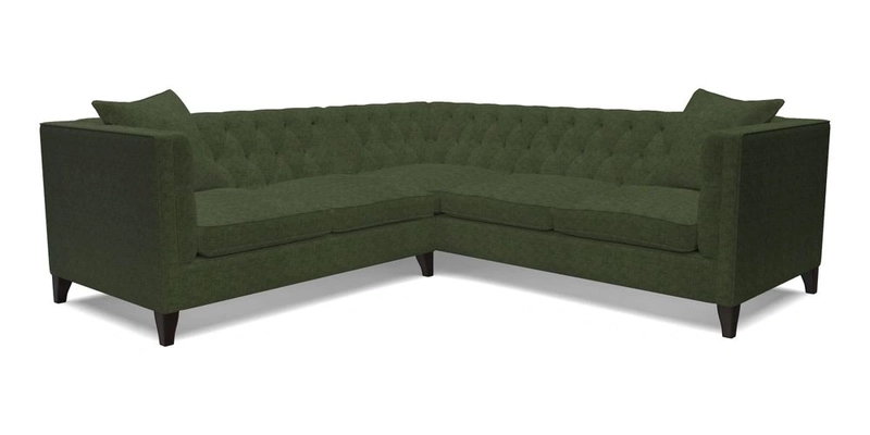 Haresfield Corner Sofa in Two Tone Plain Biscuit