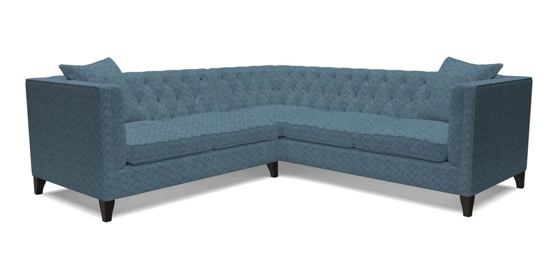 Haresfield Corner Sofa in Two Tone Plain Biscuit