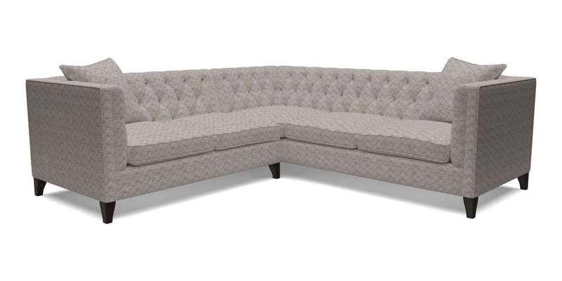 Haresfield Corner Sofa in Two Tone Plain Biscuit