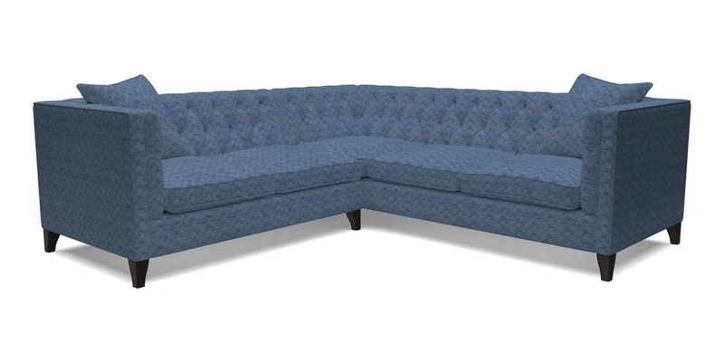 Haresfield Corner Sofa in Two Tone Plain Biscuit