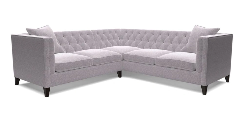 Haresfield Corner Sofa in Two Tone Plain Biscuit