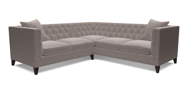 Haresfield Corner Sofa in Two Tone Plain Biscuit